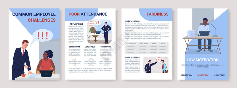 员工工资表模版共同雇员挑战平板病媒宣传册模版插画