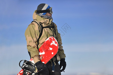 单板雪板画像活动成人山脉男人衣服季节闲暇运动风镜旅行背景