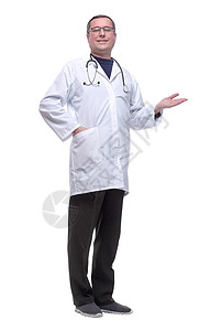 友善的男医生在看着你 他对你充满了爱心顾问广告牌男性职业保险医师帮助保健护理人员眼镜背景图片