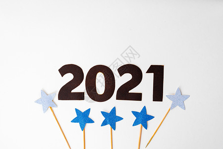 第2021号 在白背景上装饰星星背景图片