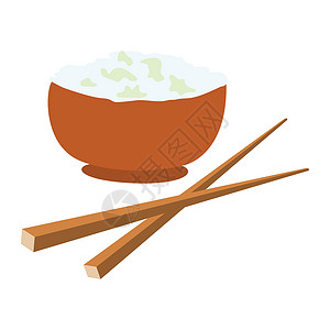 碗和筷子素材碗大米和粮食筷子以及病媒说明设计图解 (单位 百万分之一)设计图片