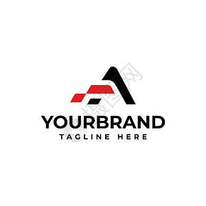 字母“Logo” 适合您的公司身份 赛车标志设计概念模板背景图片