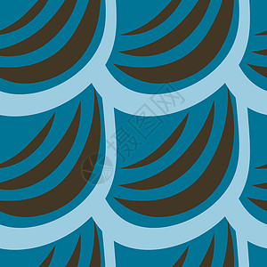 方形背景的无缝图案     鱼 美人鱼或龙的尺度 设计元件故事项目纺织品网站博客正方形插图体积背景图片