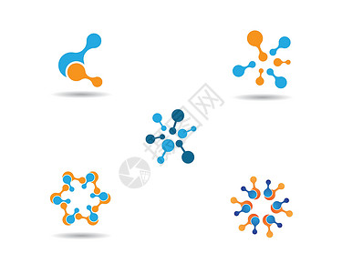 分子遗传分子图像它制作图案白色生物遗传科学细胞化学插图原子生物学化学品插画