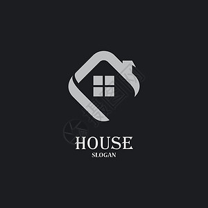 房屋协议房屋标识模板矢量插图代理人贷款投资房地产经纪人协议公司建筑顾问商业设计图片
