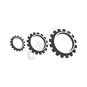 齿轮标志矢量 ico插图工厂商业切割维修旋转引擎营销车轮机械背景图片