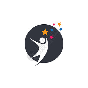 教育类logo拍个星星logo ico成就教育男人艺术蓝色生活创造力孩子孩子们天空设计图片