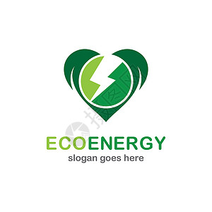 生态能源 ico插头技术插图植物电气创造力标识力量活力叶子背景图片