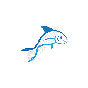 鱼类标识模板矢量图标海鲜餐厅黑色插图店铺菜单圆形钓鱼海浪野生动物背景图片