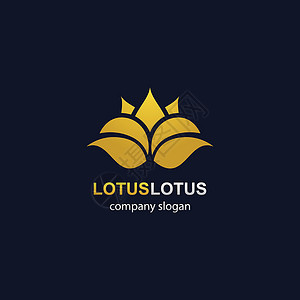 Lotus 标识模板矢量图标精品酒店百合艺术金子叶子首饰植物温泉珠宝园艺背景图片