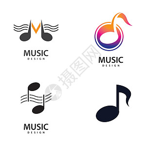 音乐标志图片笔记收音机旋律公司标识商业艺术标签创造力低音背景图片