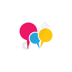 语音气泡标志图像技术商业创造力讲话消息演讲插图说话公司网络背景图片