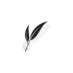 米茶徽标树叶图标徽标矢量环境发芽装饰品插图植物药店回收标签生物植物群插画