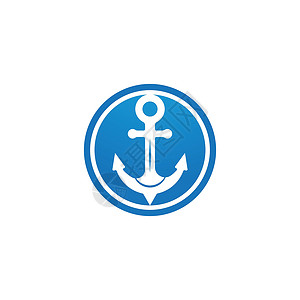 海铁联运Anchor 图标标记身份航海巡航插图航行古董标签海浪旅行商业插画