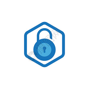 隐私图标锁定标签徽标图标插图创造力密码互联网安全标识网络警卫商业技术插画