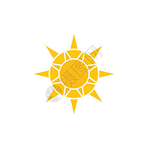 白色的太阳太阳图示标志商业阳光黄色晴天艺术日落标识日出插图公司插画