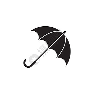 雨伞标志 vecto插图标识气象太阳收藏阳伞天气商业黑色遮阳棚插画