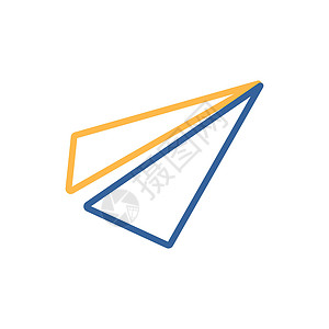 纸平面消息符号平面矢量 ico自由邮件航空互联网玩具翅膀空气商业航班电子商务背景图片