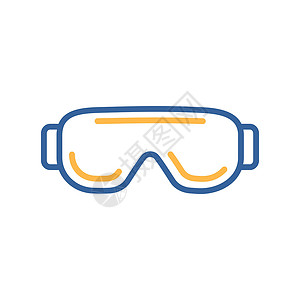 生物护目镜眼睛保护矢量 ico配饰眼镜安全医疗化学医生工业药品科学塑料背景图片