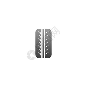 胎心仪轮胎图标标志标识设计插图模板车辆店铺卡车轮缘运动驾驶圆圈速度圆形服务插画
