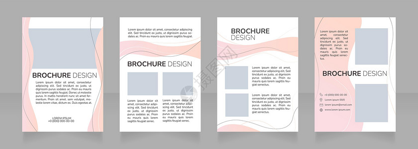空白版助产培训方案空白小册子设计白版手册设计插画