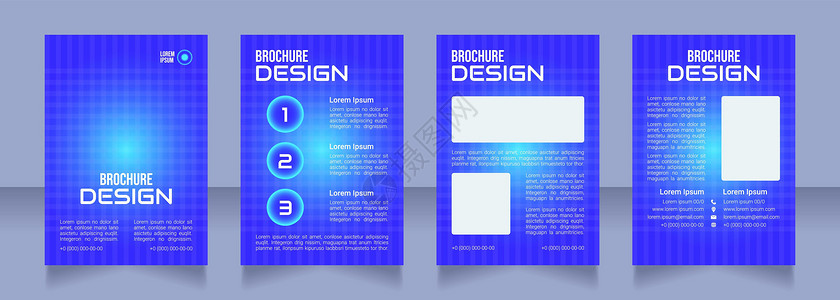 公司年会展板精神保健技术空白小册子设计中的空白手册设计插画