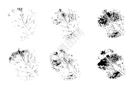 叶叶矢量指纹 设置 黑色背景图片