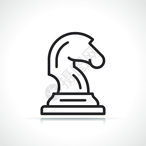 国际象棋骑士或马 ico背景图片
