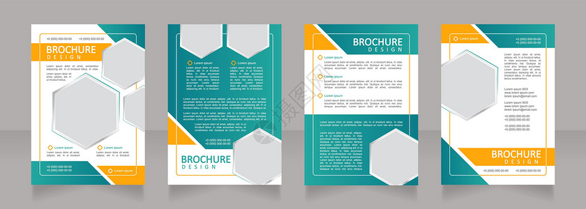 设计折页能源公司商业发展空白宣传册设计图书设计插画