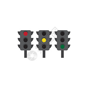 红绿灯图标灯光交通图标禁令危险速度黑色元素信号警告控制插图红色设计图片