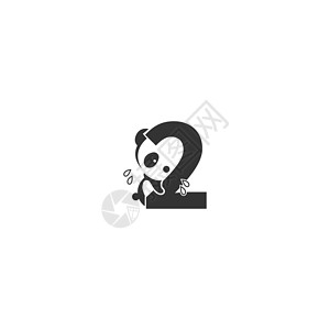 2岁宝宝2号标识插图后面的Panda图标插画