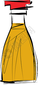 食用油瓶橄榄油集装箱瓶的拉伸设计图片