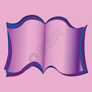 打开书本 阅读 文学 书籍 笔记本 明信片 室内装饰品的设计元素包装插图正方形纺织品项目网站背景图片