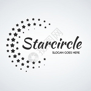 星星logo摘要圆形半通星点 恒星Logo设计 白色背景上孤立的种群矢量说明插图星星漩涡螺旋网络卡片电脑地球商业圆圈设计图片
