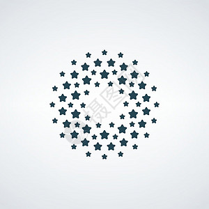 星星logo摘要圆形半通星点 恒星Logo设计 白色背景上孤立的种群矢量说明星星漩涡公司科学圆圈地球黑色全球插图卡片设计图片