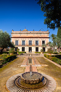 西班牙的Alcázar喷泉详情高清图片