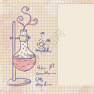 旧化学实验室传病媒背景情况教育乐器管道棕褐色书法插图解决方案蒸馏液蒸馏测试背景图片