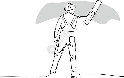 物业维修单年轻的建筑师 一个带烟囱的男人设计图片