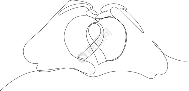 装饰手举手的世界癌症日摄影机构x线化疗生活母性疾病检查照片幸存者插画