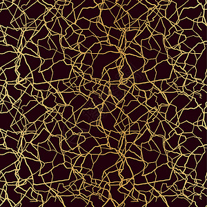 王室的在黑暗的王室背景上 有着金线的细小碎片和不同碎片的无缝结构 艺术装饰石头维修线条横幅裂纹休息裂缝金子海报设计图片