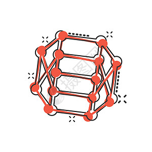 漫画风格的 Dna 分子图标 孤立在白色背景上的原子卡通矢量图解 分子螺旋飞溅效应标志经营理念生物学基因克隆代码药品技术网络微生设计图片