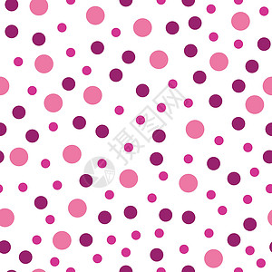 粉红色点无缝模式 抽象背景背景图片