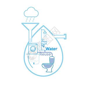 马桶管道家用自来水再使用3 9微粒设计图片