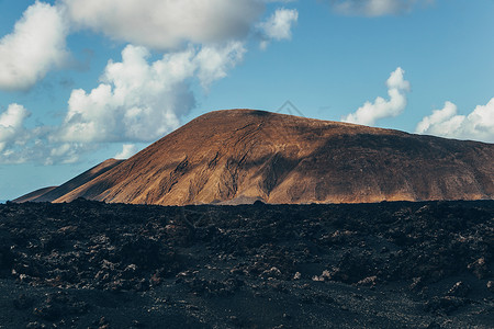 火山地形爬坡道假期高清图片