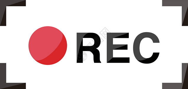 RecREC 视频录制图标 矢量设计图片