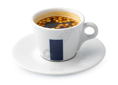 在白色背景中孤立的茶杯早餐热饮茶点饮料玻璃眼镜空白礼仪液体黑色背景图片