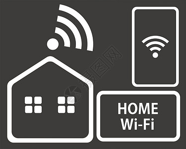 home图标Home Wifi 图标设计图片