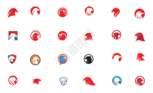 Higo 头鹰鸟Logo 模样板矢量说明设计背景图片