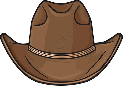 棕色帽子牛仔帽表演衣服男性裙子牧场主棕色卡通片男人男生国家插画