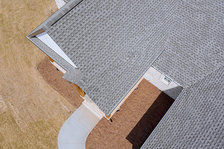 楼顶防水处理房子屋顶盖高清图片